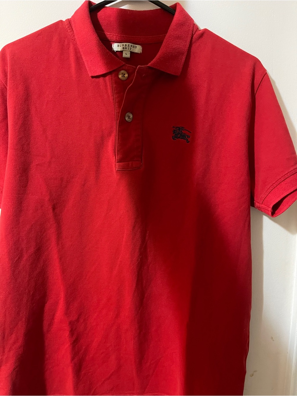 Burberry Red Polo Shirt